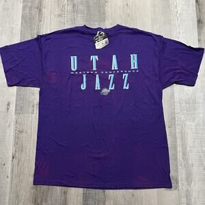 VTG Starter Utah Jazz NBA Basketball T Shirt Purple NWT Western Conference XL